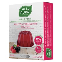 Gelatina frutos rojos stevia