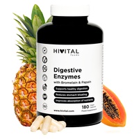 Enzimas digestivas con bromelina y papaína